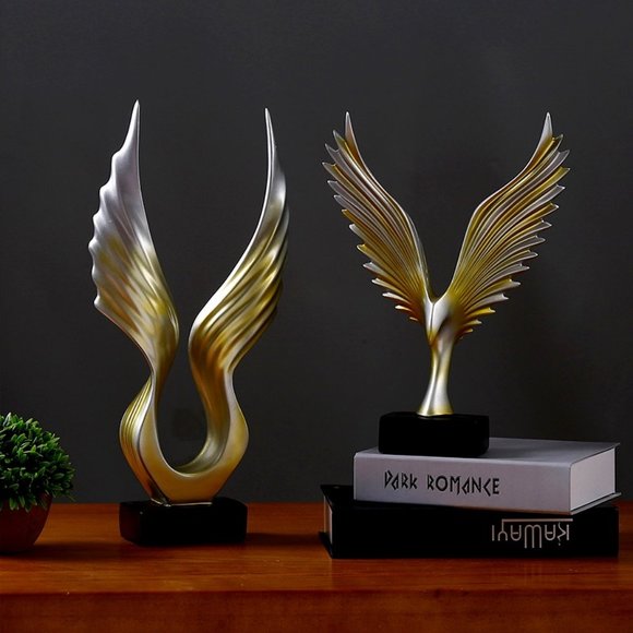 Beautiful Eagle Wing Sculpture Home Décor Accent 🦅 Black Color Only - Picture 9 of 9